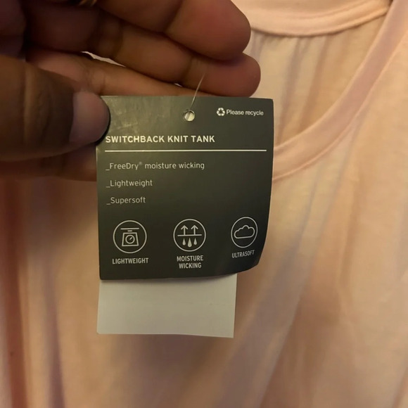 Eddie Bauer shirt - light pink sleeveless twist front NWT - Picture 8 of 11